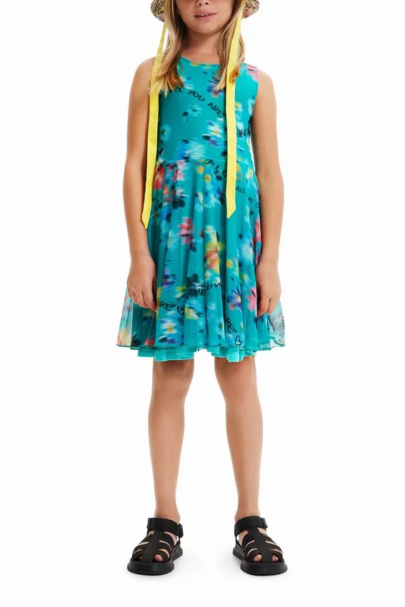 Ärmelloses Kleid mit Unschärfe-Effekt Ärmelloses Kleid mit Unschärfe-Effekt