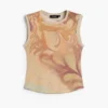 Ärmelloses Strick-T-Shirt Ärmelloses Strick-T-Shirt