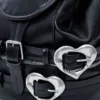 Rucksack mit Herzschnallen