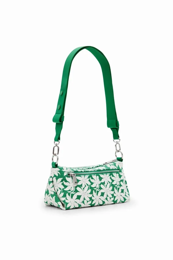 S Strukturierte Umhängetasche mit Blumenmuster S Strukturierte Umhängetasche mit Blumenmuster