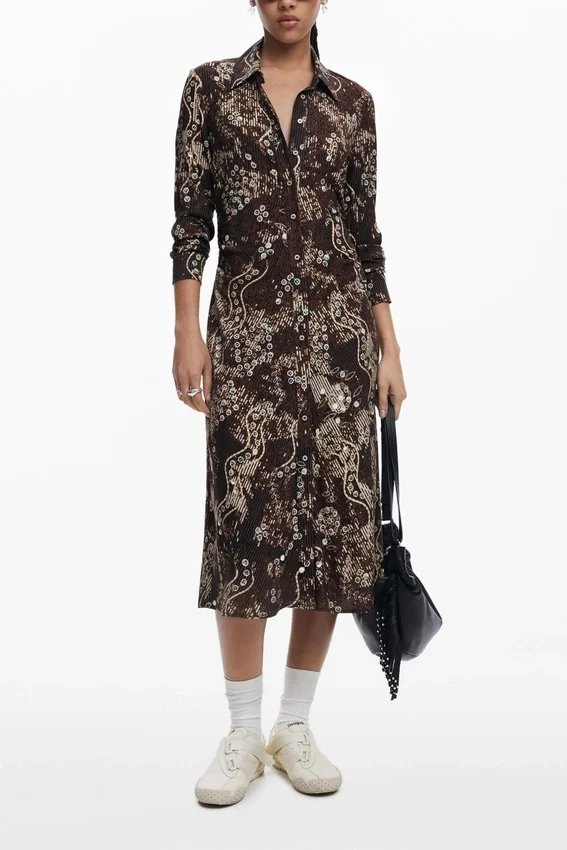 Schlangen-Shirt-Kleid Schlangen-Shirt-Kleid