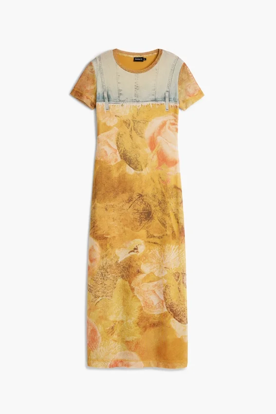 Schmal geschnittenes Hybrid-Kleid Schmal geschnittenes Hybrid-Kleid