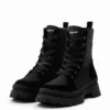 Schnürstiefel mit Leopardenmuster