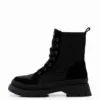 Schnürstiefel mit Leopardenmuster