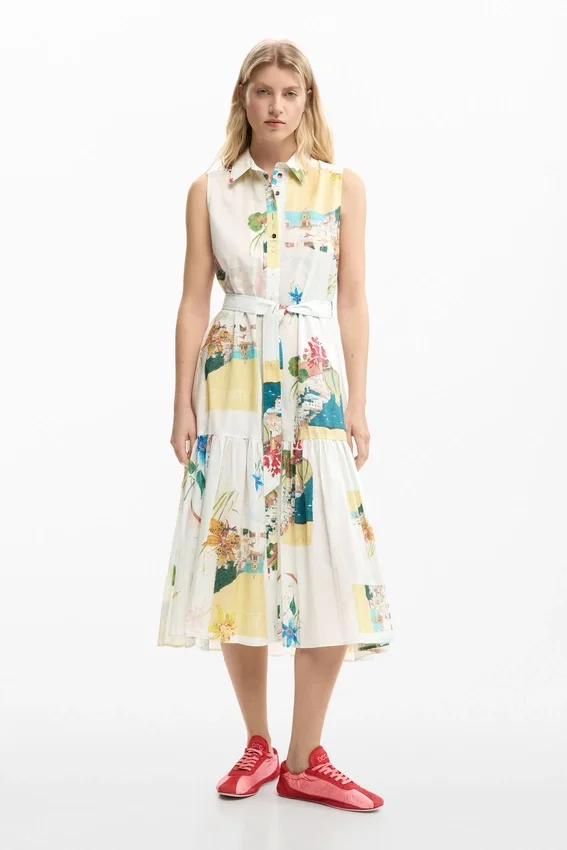 Shirtkleid mit Postkarten Shirtkleid mit Postkarten