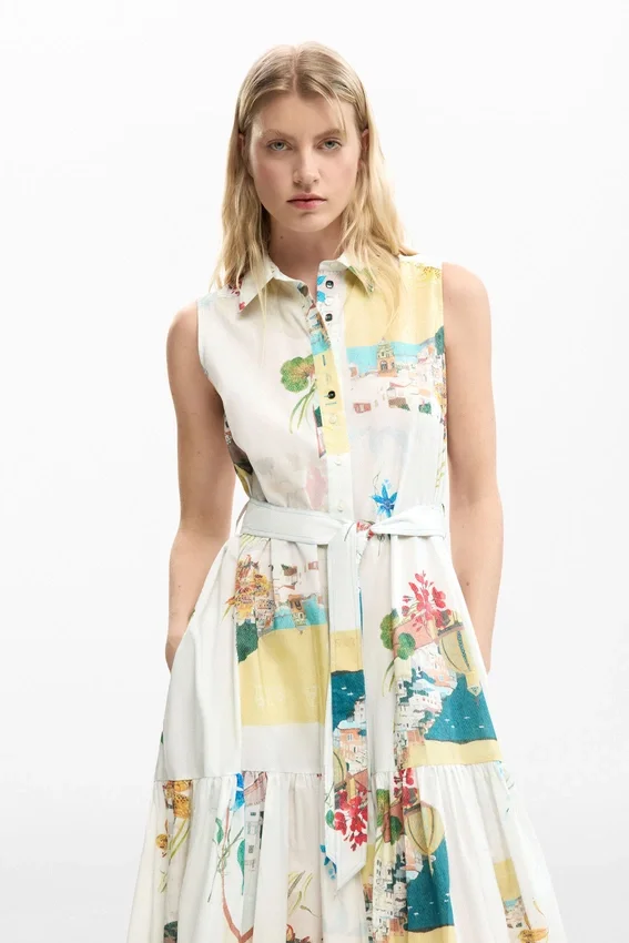 Shirtkleid mit Postkarten Shirtkleid mit Postkarten