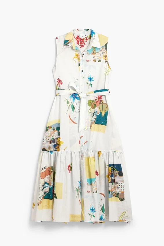 Shirtkleid mit Postkarten Shirtkleid mit Postkarten