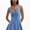 Skater-Kleid im Denim-Look Skater-Kleid im Denim-Look