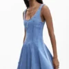 Skater-Kleid im Denim-Look Skater-Kleid im Denim-Look
