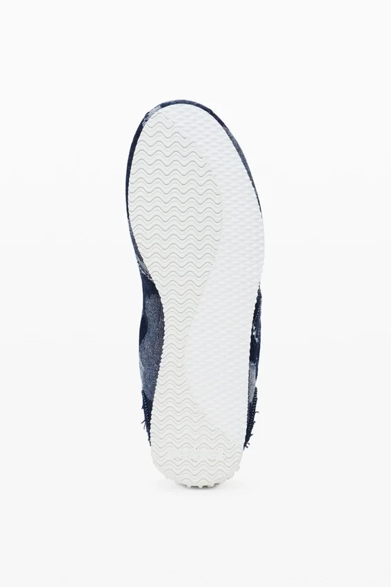 Sneaker mit Denim-Patchwork Sneaker mit Denim-Patchwork