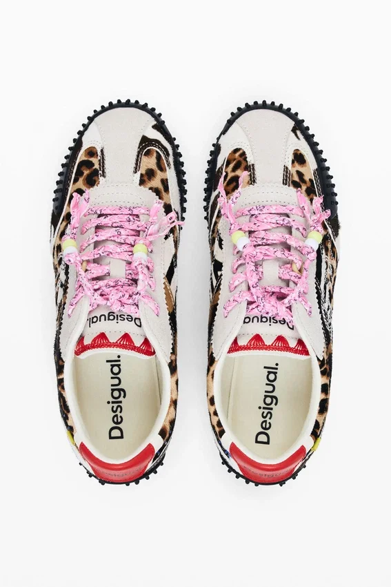 Sneaker mit Patchwork-Tierprint Sneaker mit Patchwork-Tierprint
