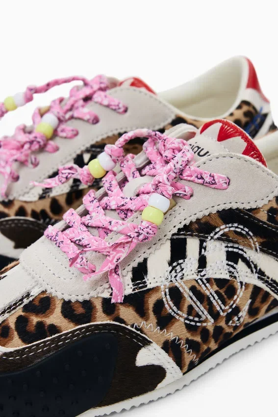 Sneaker mit Patchwork-Tierprint Sneaker mit Patchwork-Tierprint