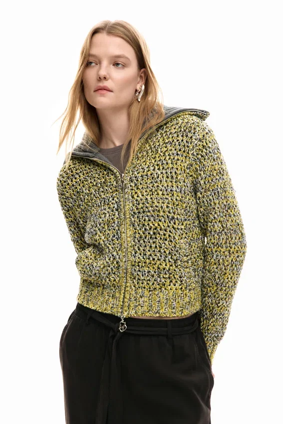 Strickjacke mit Reißverschluss Strickjacke mit Reißverschluss