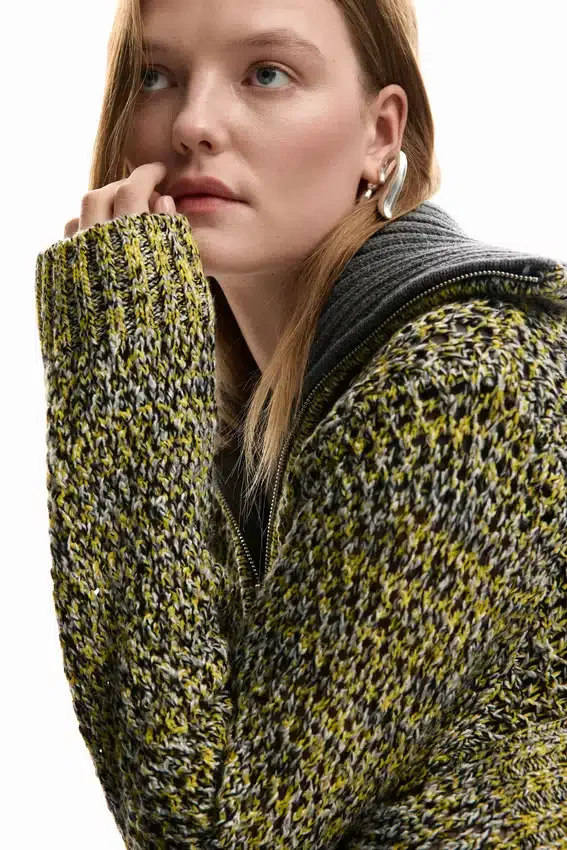 Strickjacke mit Reißverschluss Strickjacke mit Reißverschluss