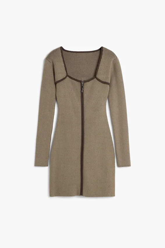 Strickkleid mit Reißverschluss Strickkleid mit Reißverschluss