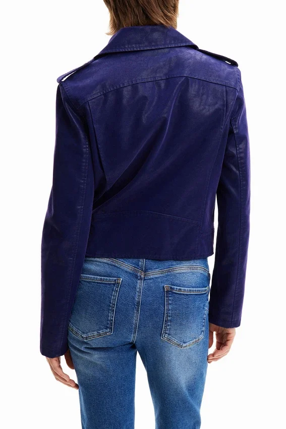 Strukturierte Bikerjacke Strukturierte Bikerjacke
