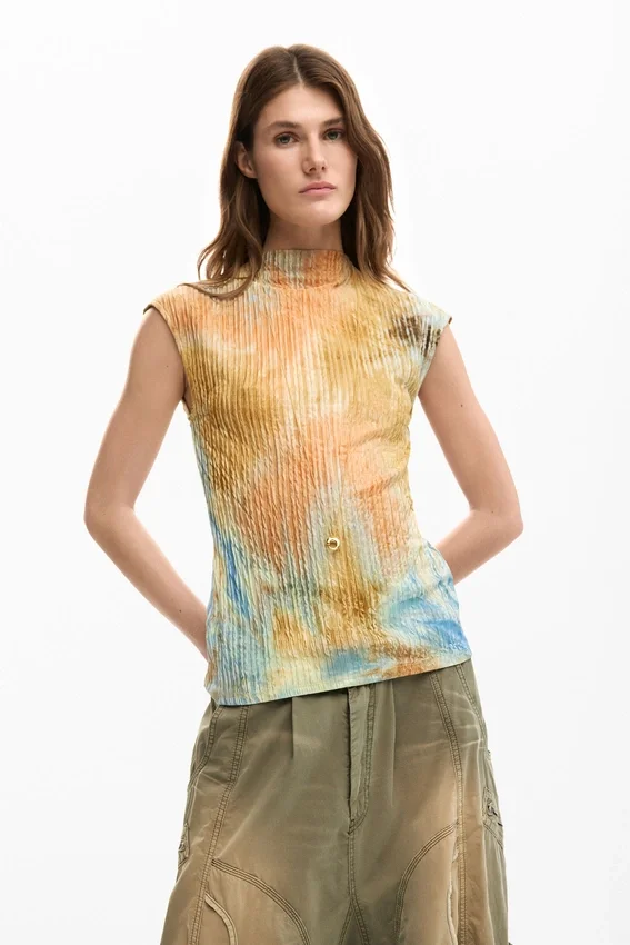 Strukturiertes T-Shirt Strukturiertes T-Shirt