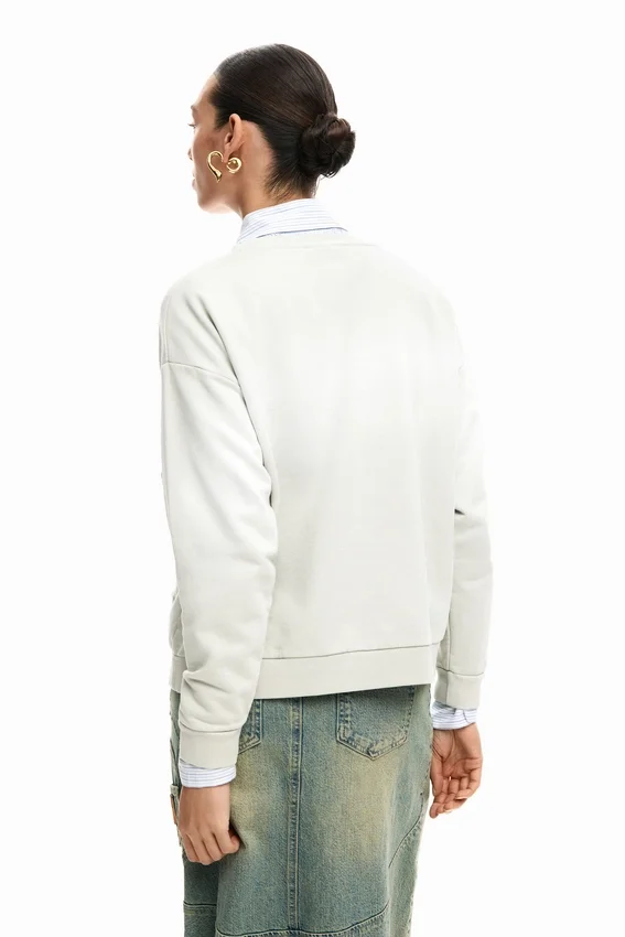 Sweatshirt mit Farbverlauf-Logo Sweatshirt mit Farbverlauf-Logo