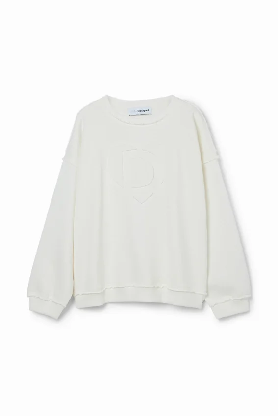 Sweatshirt mit geprägtem Imagotype Sweatshirt mit geprägtem Imagotype