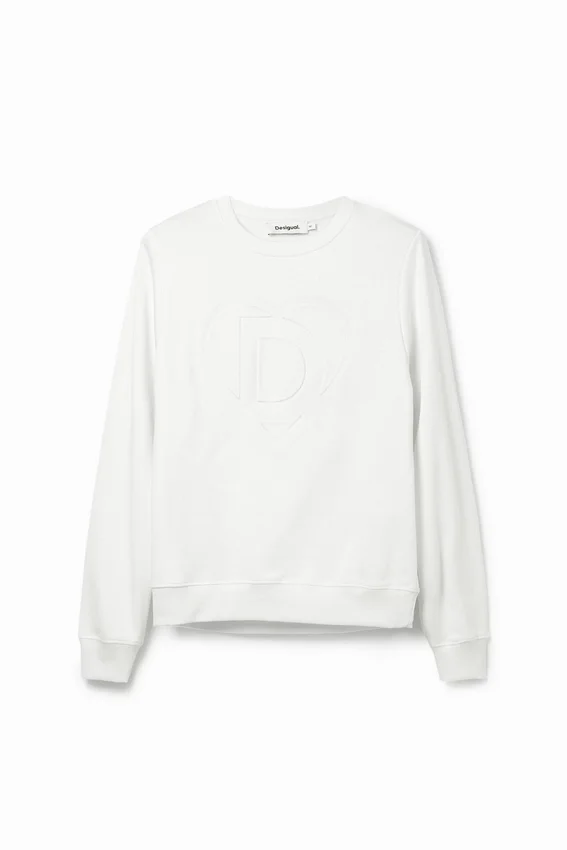 Sweatshirt mit geprägtem Imagotype Sweatshirt mit geprägtem Imagotype