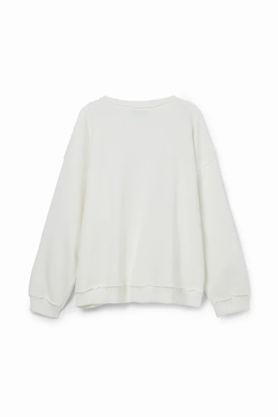 Sweatshirt mit geprägtem Imagotype Sweatshirt mit geprägtem Imagotype