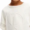 Sweatshirt mit geprägtem Imagotype Sweatshirt mit geprägtem Imagotype