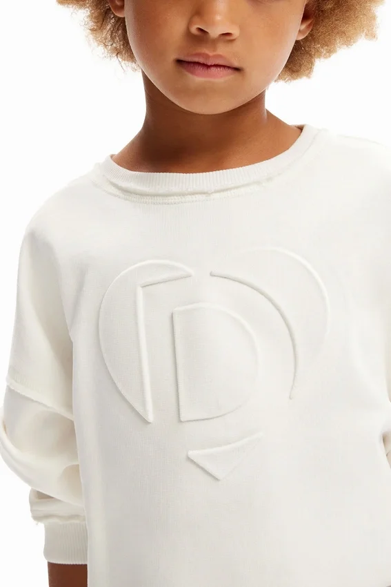 Sweatshirt mit geprägtem Imagotype Sweatshirt mit geprägtem Imagotype