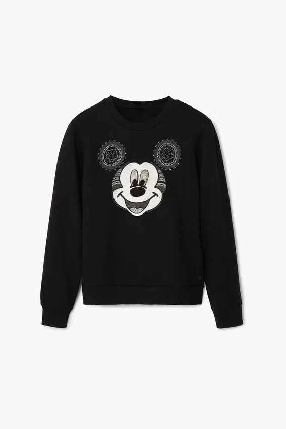 Sweatshirt mit Mickey-Mouse-Gesicht Sweatshirt mit Mickey-Mouse-Gesicht
