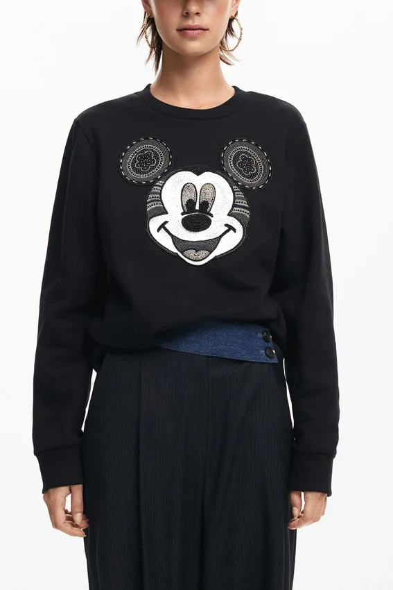 Sweatshirt mit Mickey-Mouse-Gesicht Sweatshirt mit Mickey-Mouse-Gesicht