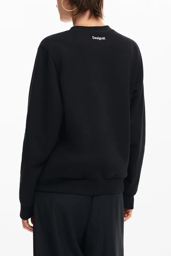 Sweatshirt mit Mickey-Mouse-Gesicht Sweatshirt mit Mickey-Mouse-Gesicht