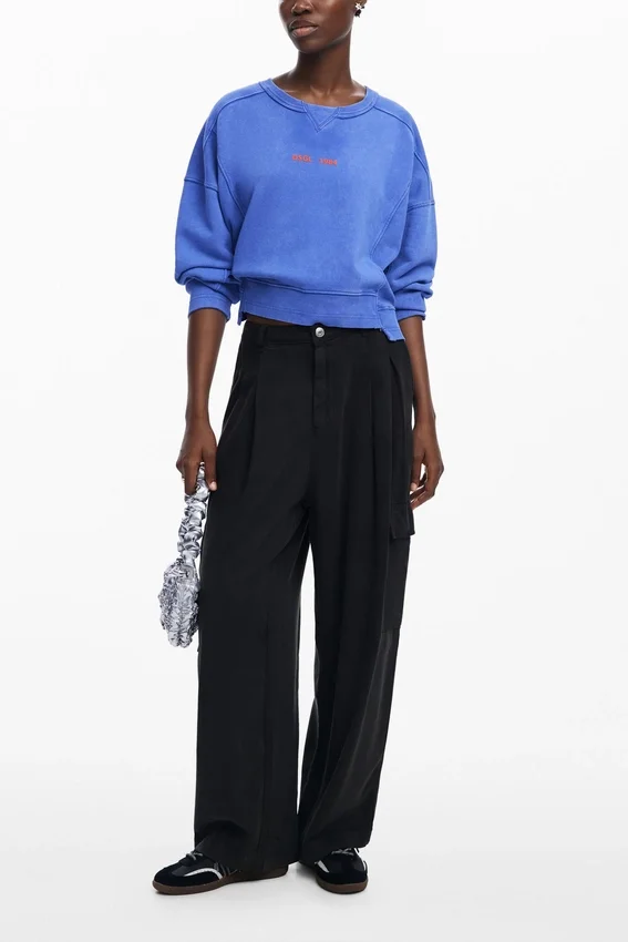 Sweatshirt mit Washed-Effekt Sweatshirt mit Washed-Effekt