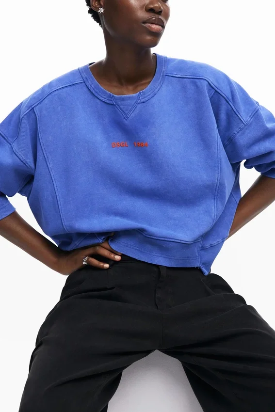 Sweatshirt mit Washed-Effekt Sweatshirt mit Washed-Effekt