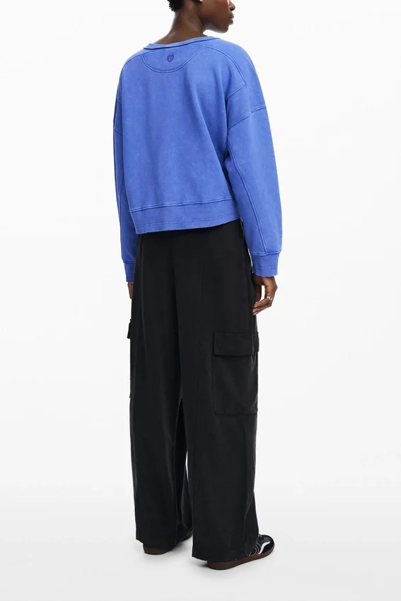 Sweatshirt mit Washed-Effekt Sweatshirt mit Washed-Effekt