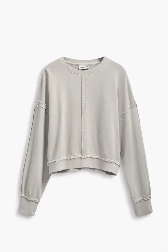 Sweatshirt mit Ziernähten Sweatshirt mit Ziernähten