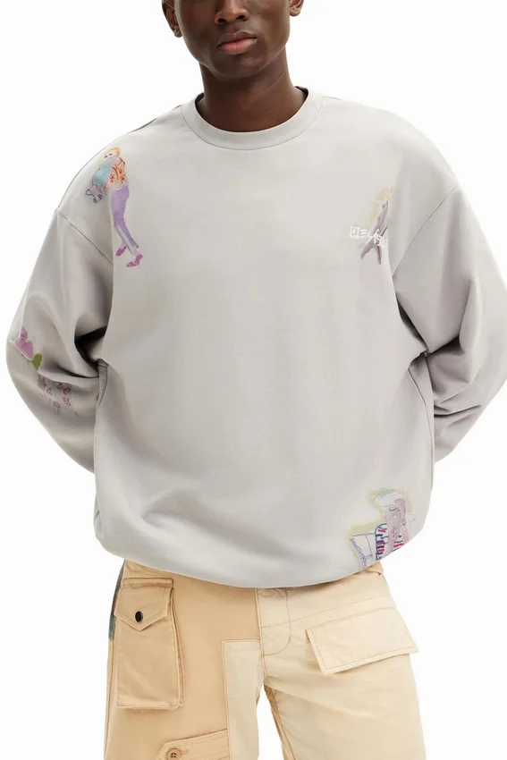 Sweatshirts mit Aquarell-Illustrationen Sweatshirts mit Aquarell-Illustrationen