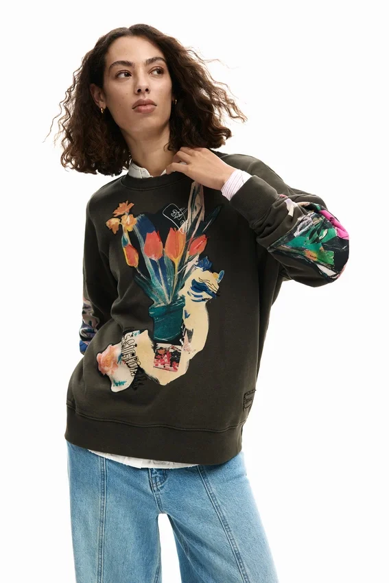 Sweatshirts mit Collagen-Motiv Sweatshirts mit Collagen-Motiv