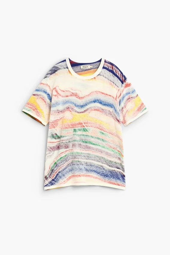 T-Shirt mit abstraktem Print T-Shirt mit abstraktem Print