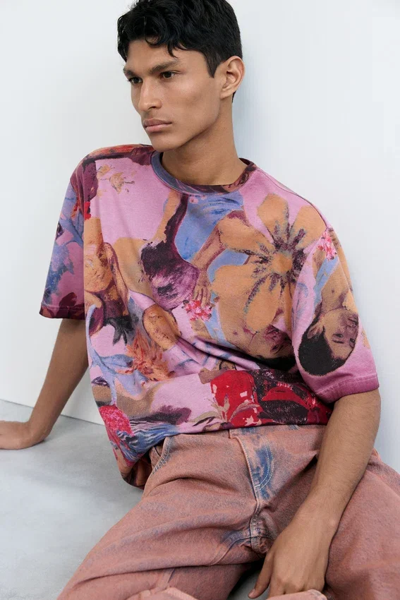 T-Shirt mit Blumenprint T-Shirt mit Blumenprint