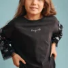 T-Shirt mit Dreiviertelärmeln und Sternen T-Shirt mit Dreiviertelärmeln und Sternen