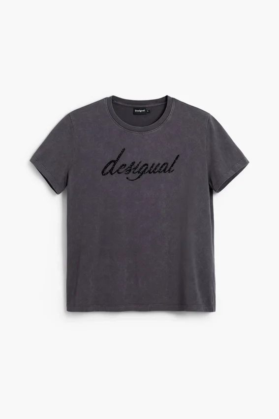 T-Shirt mit gesticktem Logo T-Shirt mit gesticktem Logo