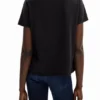 T-Shirt mit glänzendem Logo T-Shirt mit glänzendem Logo