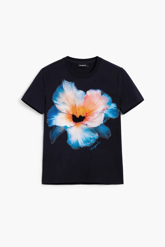 T-Shirt mit großem Blumenprint T-Shirt mit großem Blumenprint