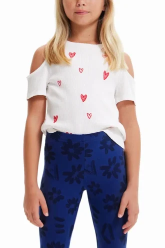 T-Shirt mit Herzausschnitt