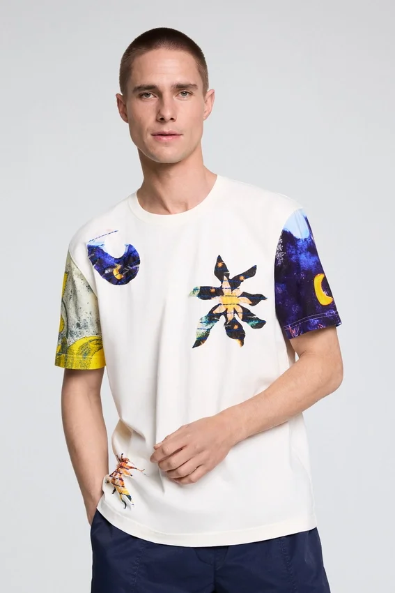 T-Shirt mit Kosmos-Print T-Shirt mit Kosmos-Print