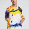 T-Shirt mit Kosmos-Print T-Shirt mit Kosmos-Print