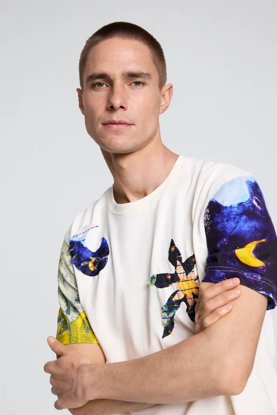 T-Shirt mit Kosmos-Print T-Shirt mit Kosmos-Print