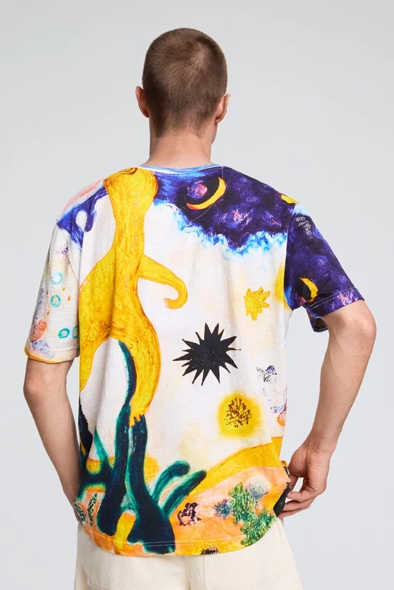 T-Shirt mit Kosmos-Print T-Shirt mit Kosmos-Print