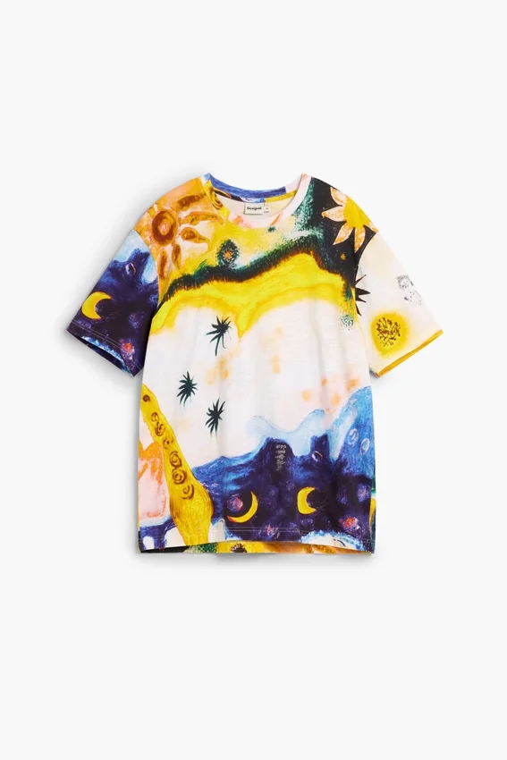 T-Shirt mit Kosmos-Print T-Shirt mit Kosmos-Print