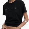 T-Shirt mit Nieten-Logo T-Shirt mit Nieten-Logo