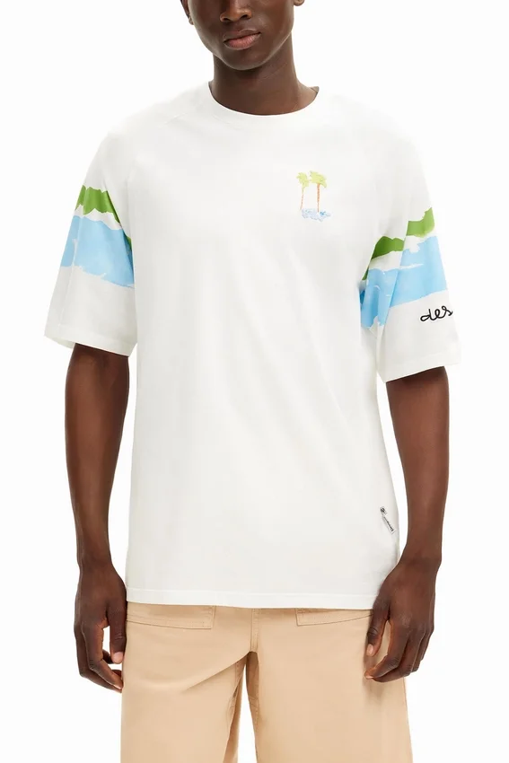 T-Shirt mit Palmen im Aquarell-Look T-Shirt mit Palmen im Aquarell-Look